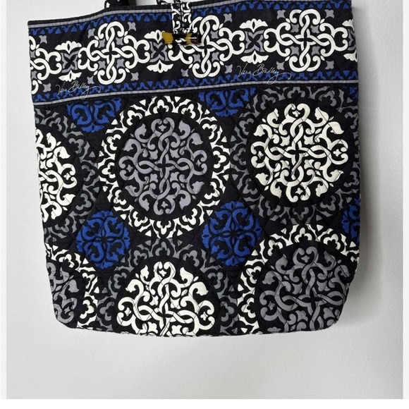 Vera Bradley Canterberry Cobalt Tote Bag - Picture 3 of 10